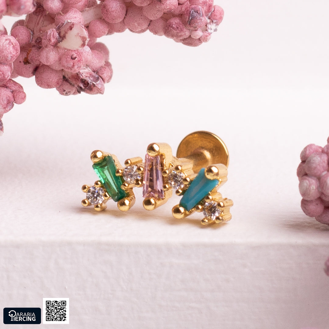 Colorful Crown Flatback