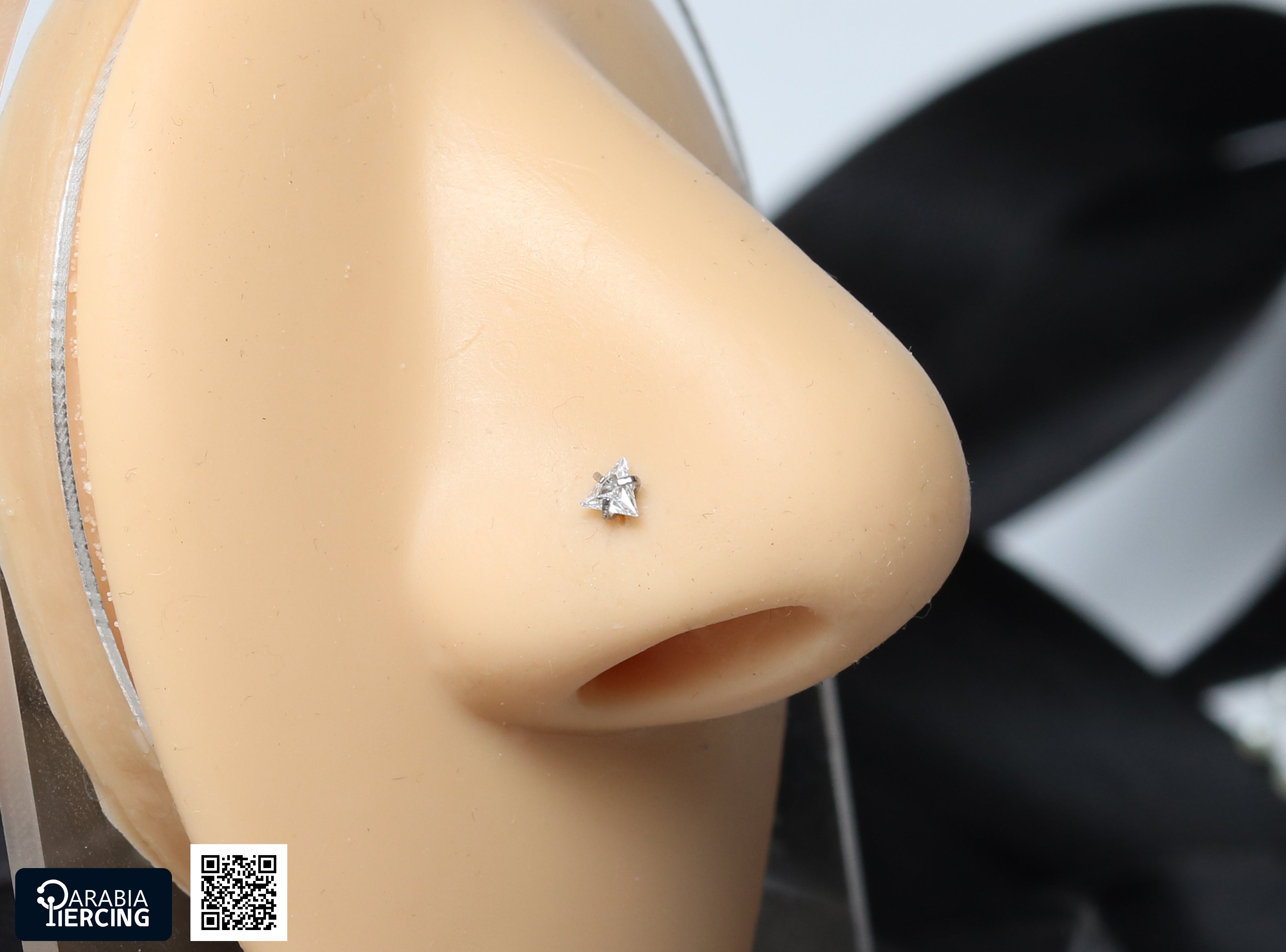 Silver Zircon U Shape