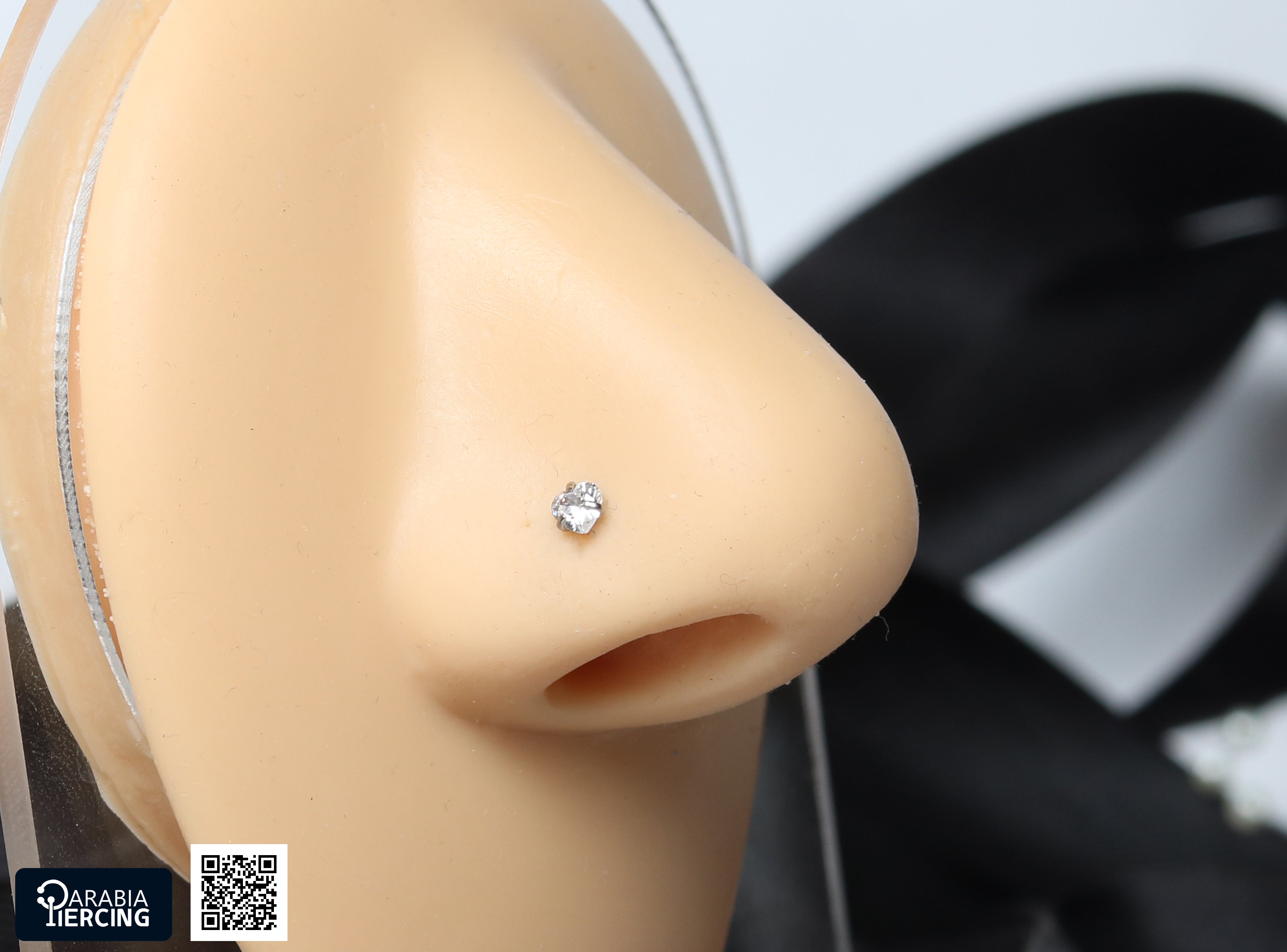 Silver Zircon U Shape