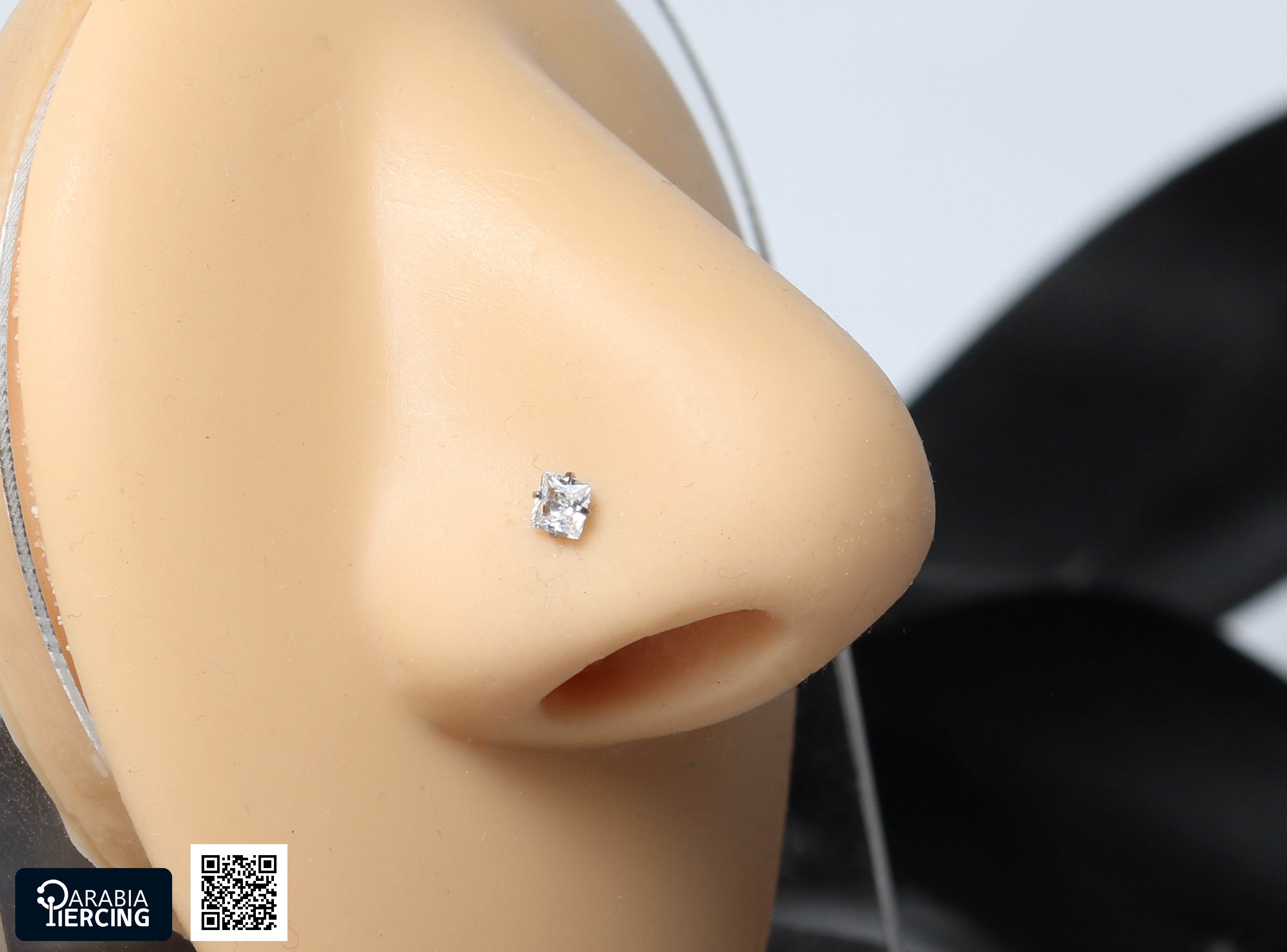 Silver Zircon U Shape