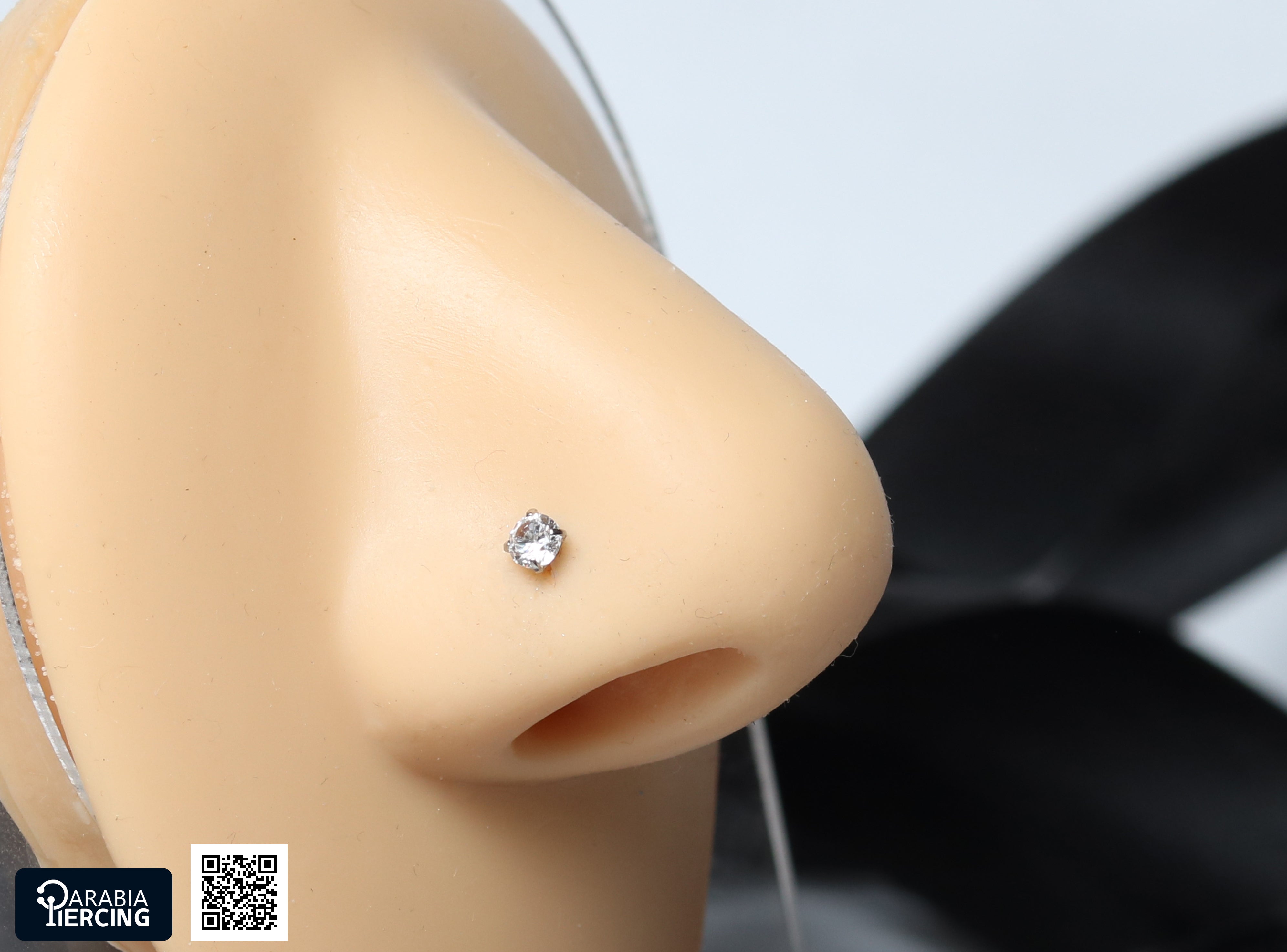 Silver Zircon U Shape