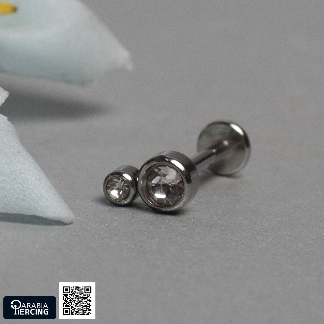 2 Crystal Dots Flatback