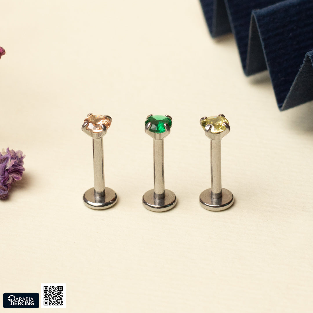 Colorful zircon Flatback