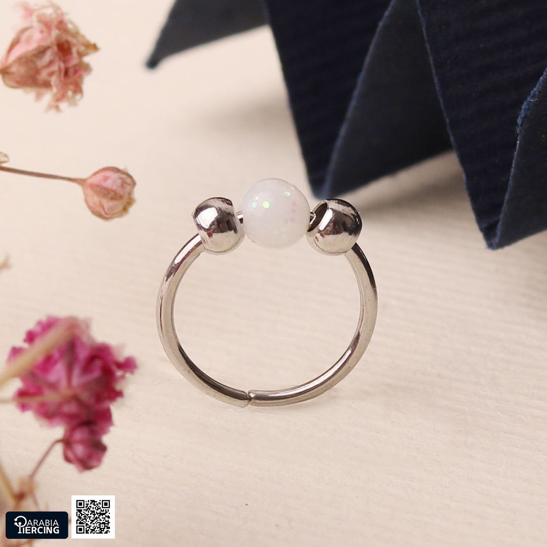 Colorful Beaded Nose Hoop