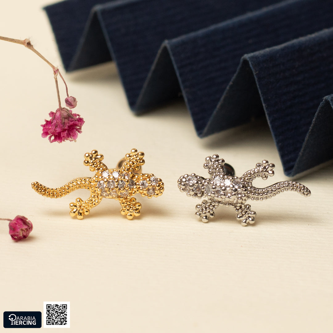 Lizard Ballback Earring