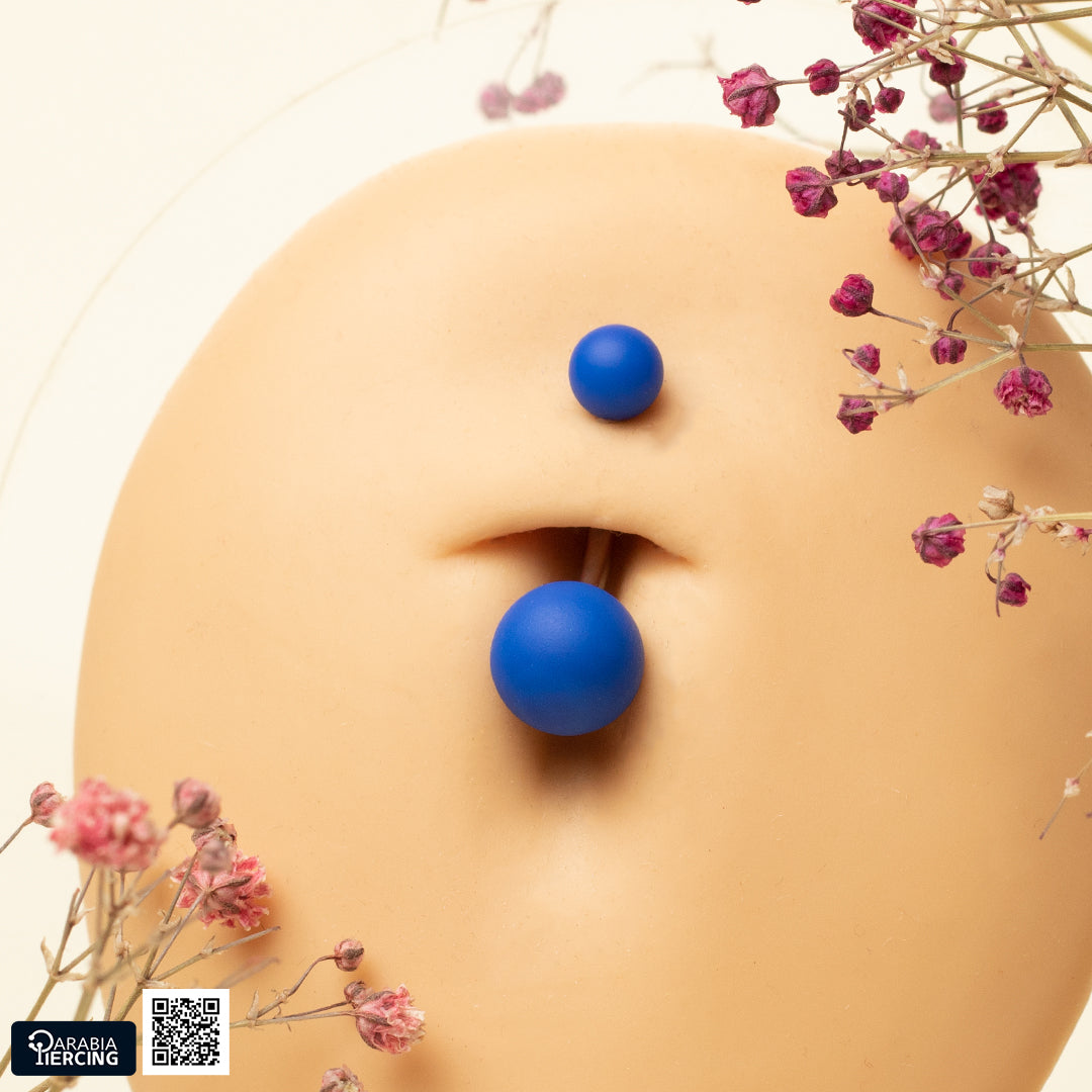 Matte Colorful Belly Piercing
