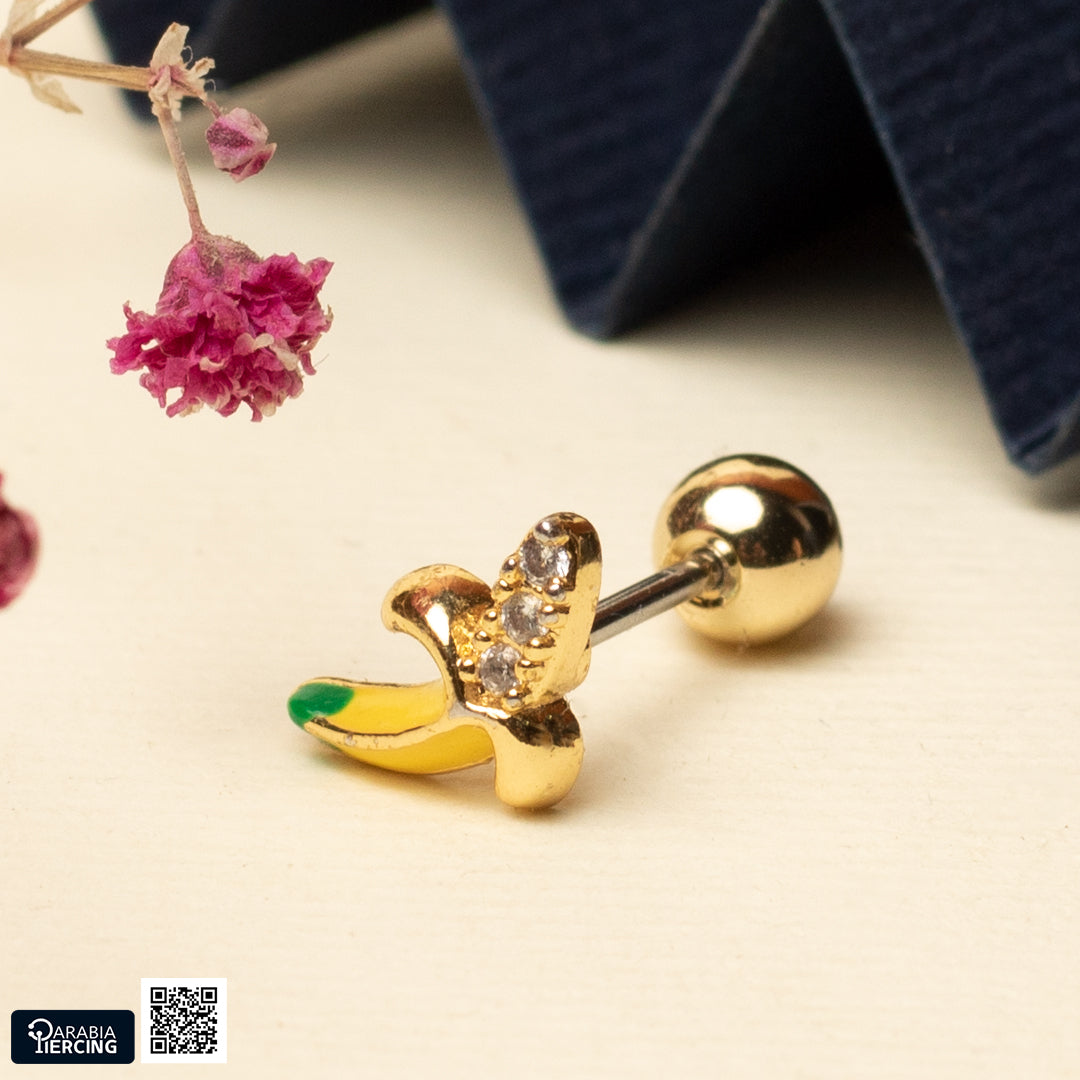 Banana Earring Ballback