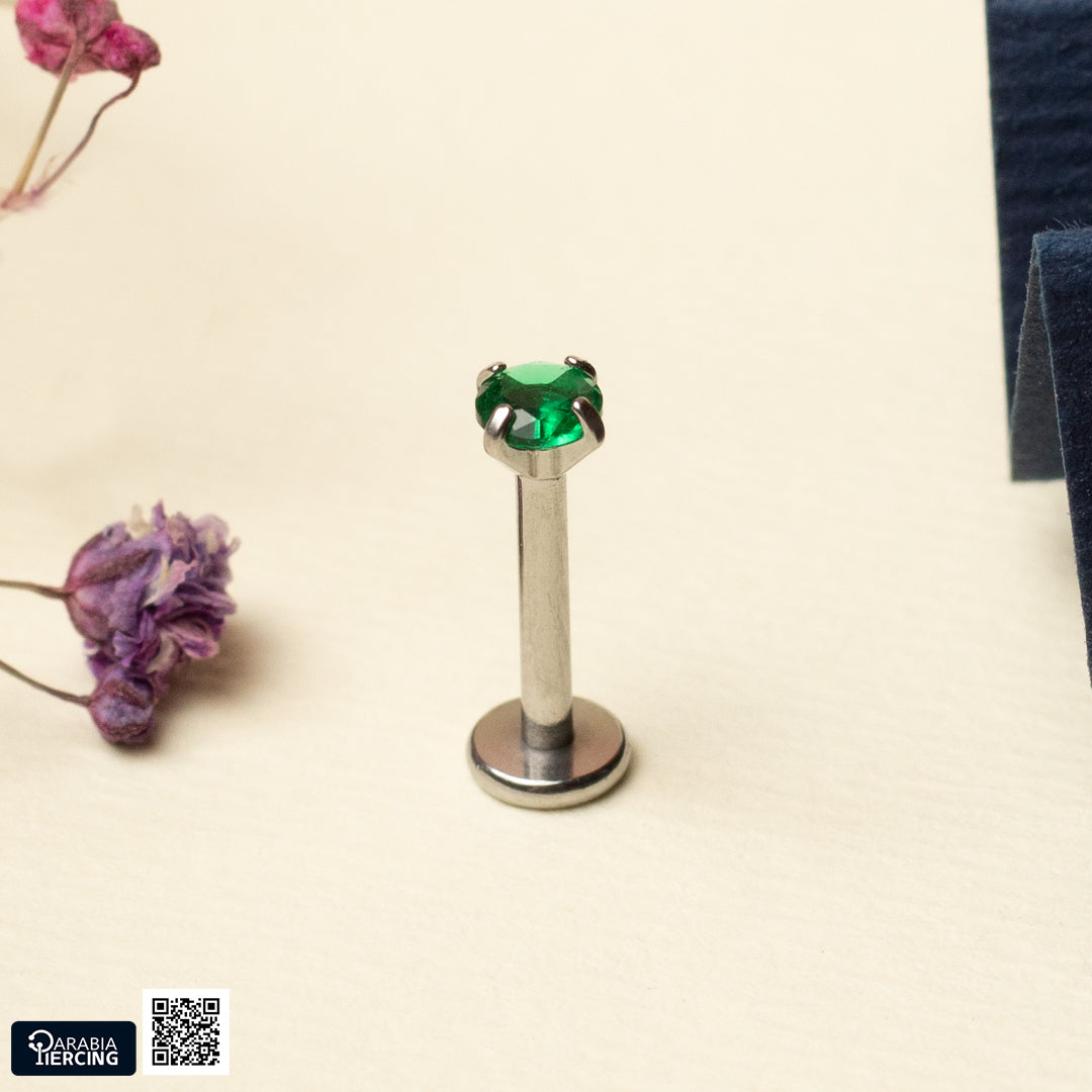Colorful zircon Flatback