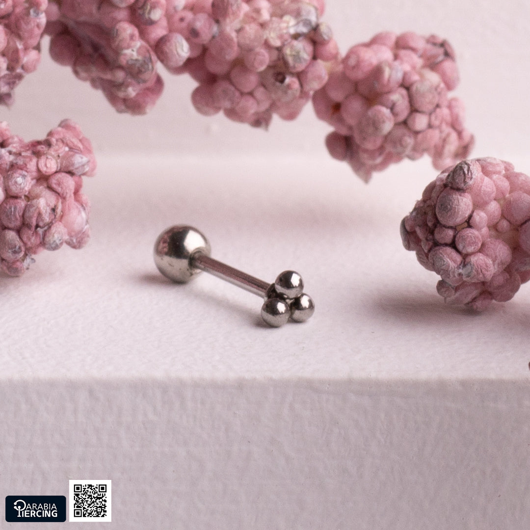 Plain Silver  Ballback Earrings
