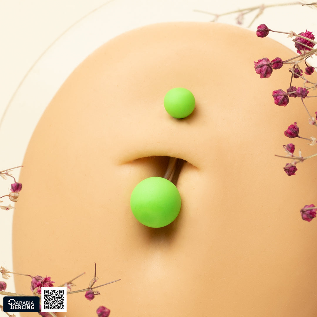 Matte Colorful Belly Piercing