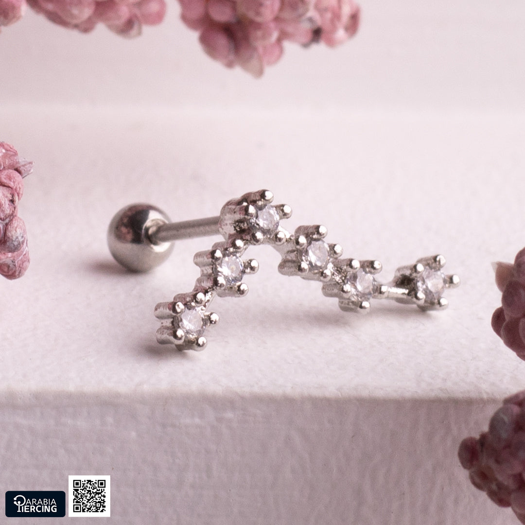 Long Galaxy Ballback Earring