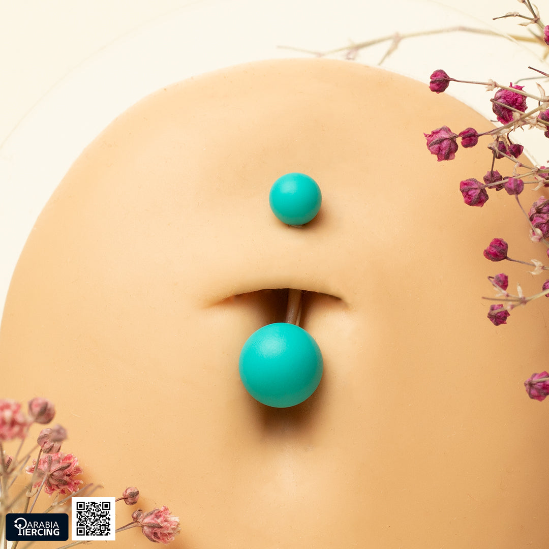 Matte Colorful Belly Piercing
