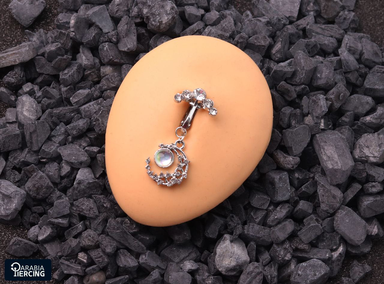 Moon Fake Belly Ring