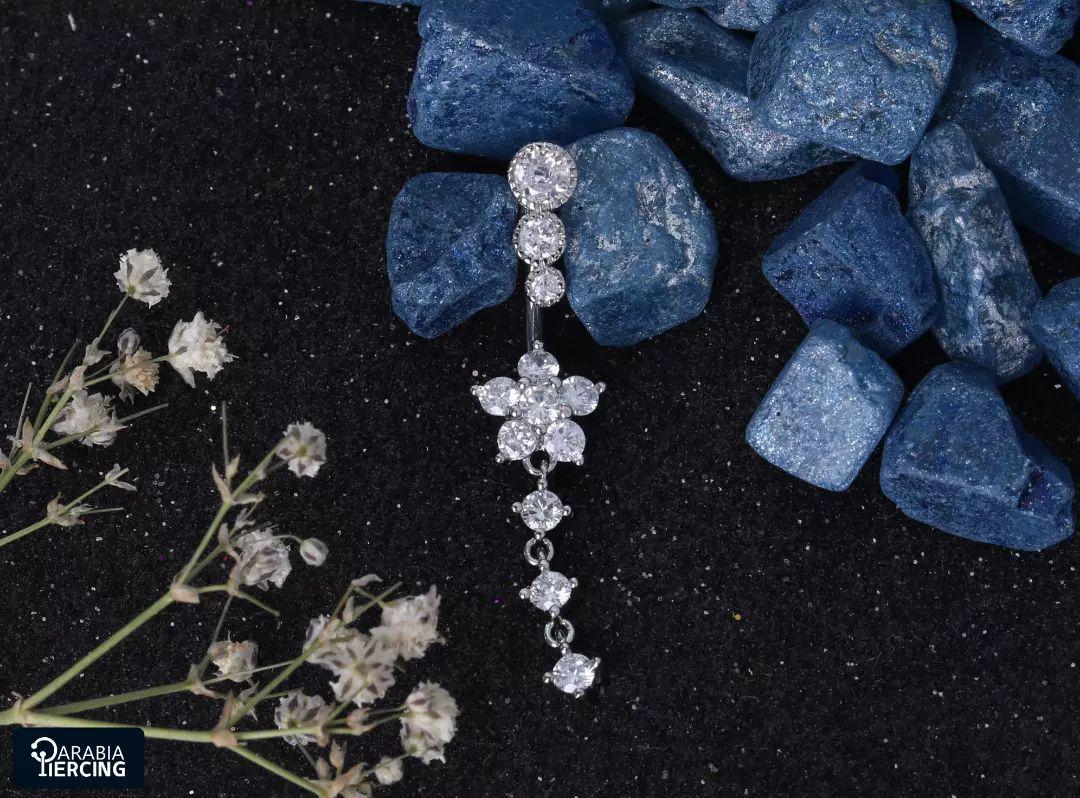 Pendent Flower Belly Ring
