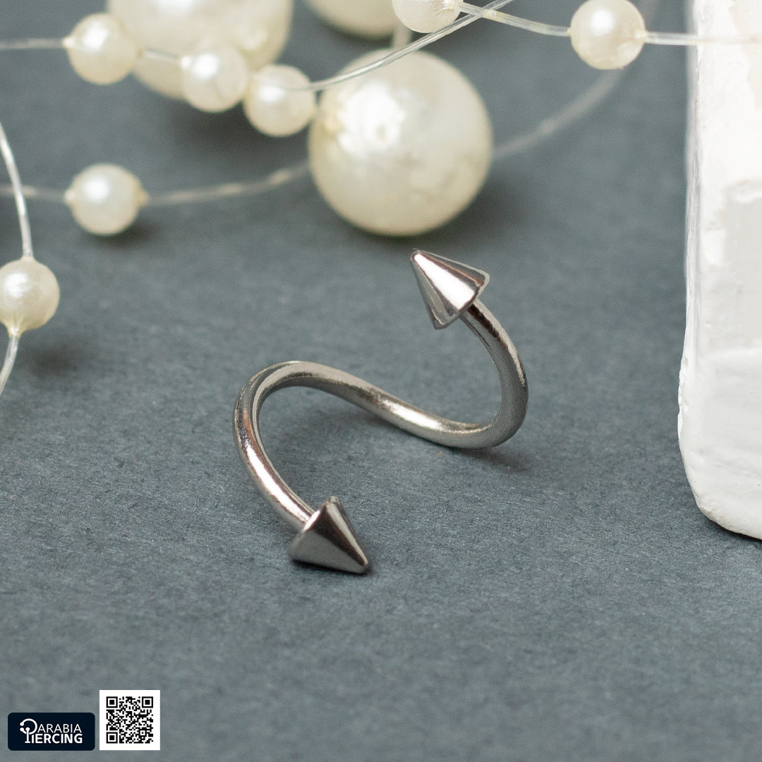 Basic Silver Spiral Earring