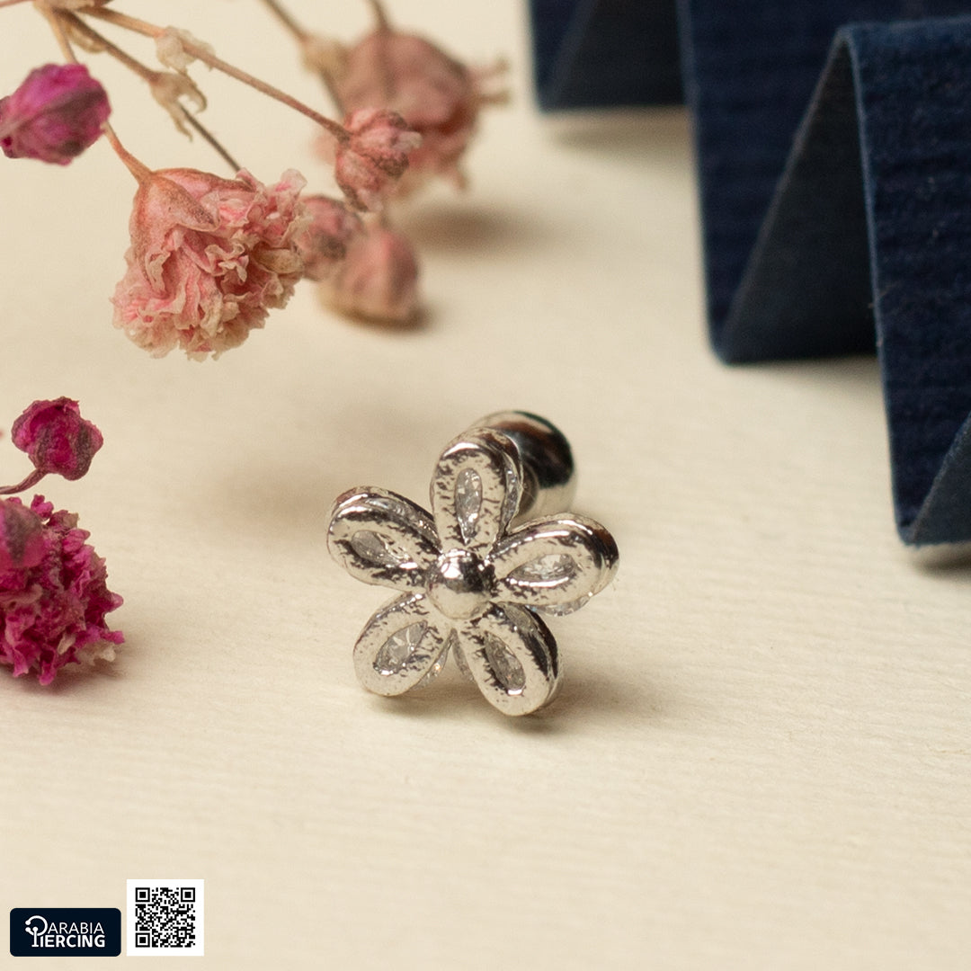 Flower Ballback Earring