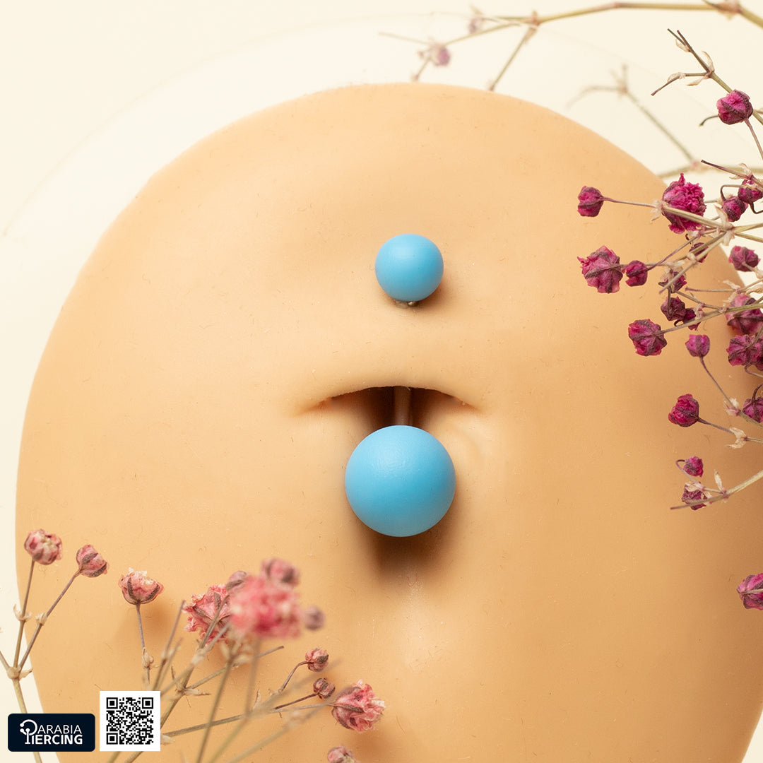 Matte Colorful Belly Piercing