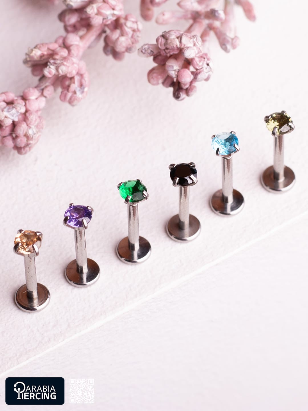 Colorful zircon Flatback