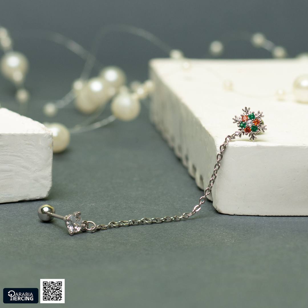 Snowflake connected Earring