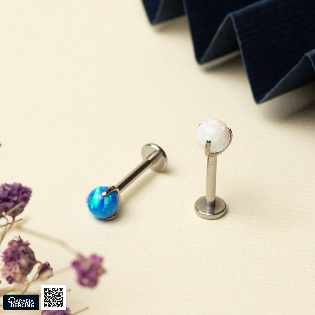 Simple Opal Studs Flatback