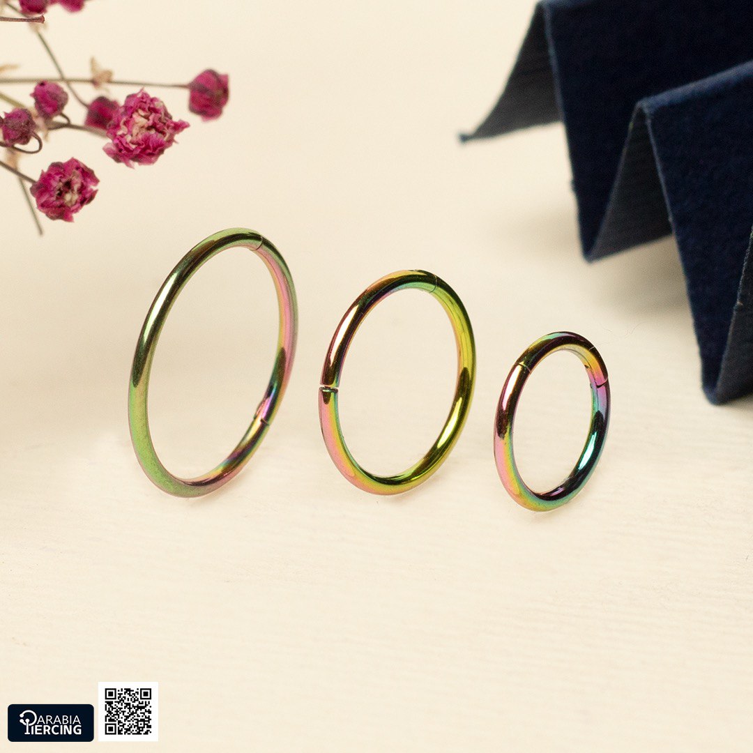 Thin Multicolor Hoop Clicker