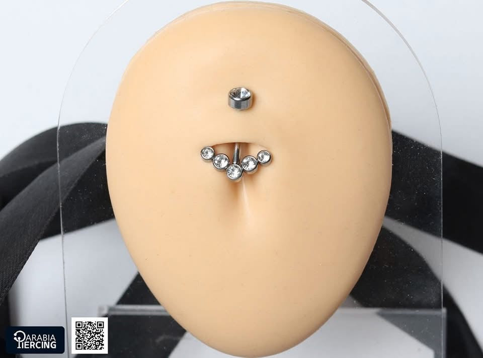 Unique Crystal belly Ring