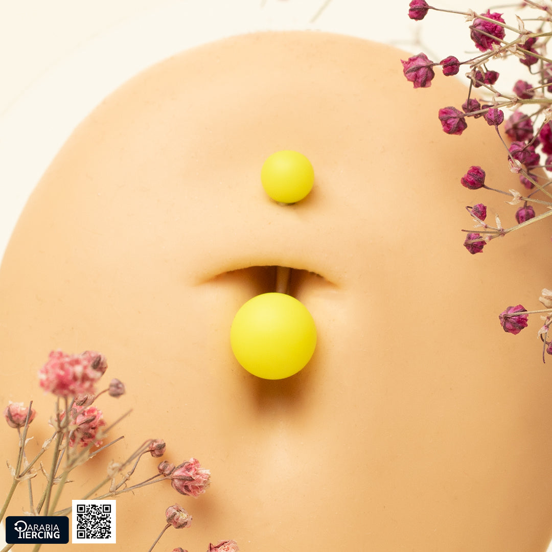 Matte Colorful Belly Piercing