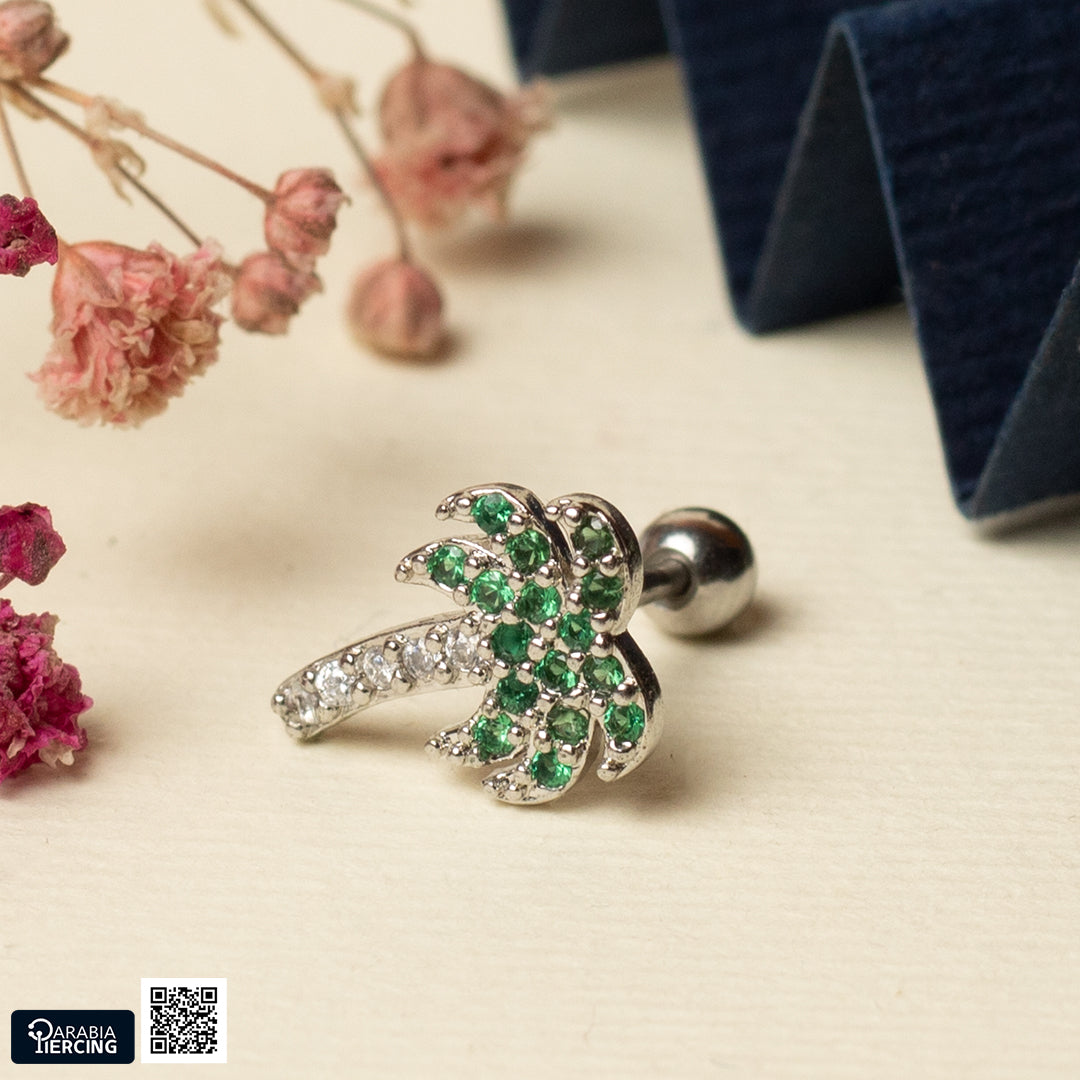 Green Earring Ballback