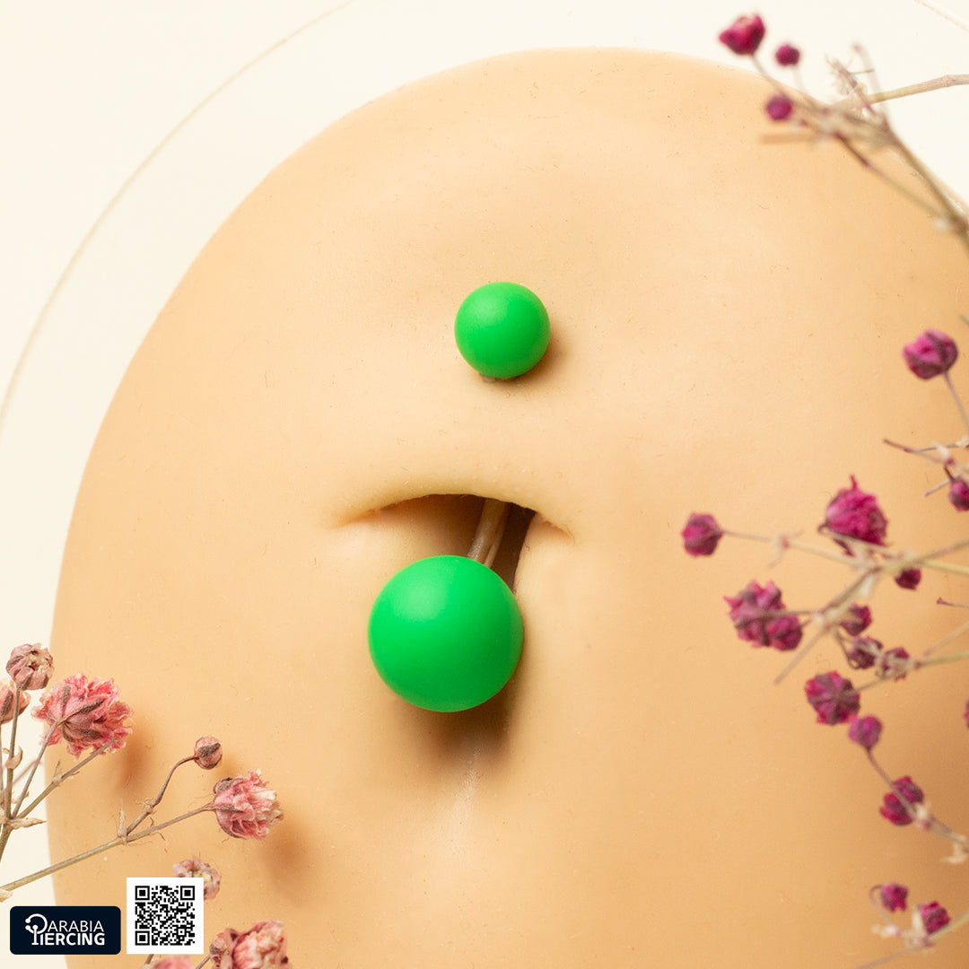 Matte Colorful Belly Piercing