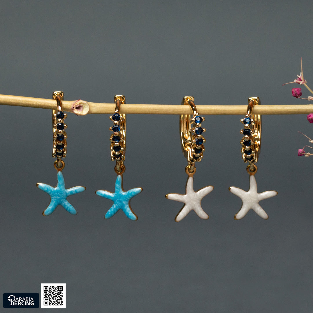 Colorful Starfish Dangling Clicker