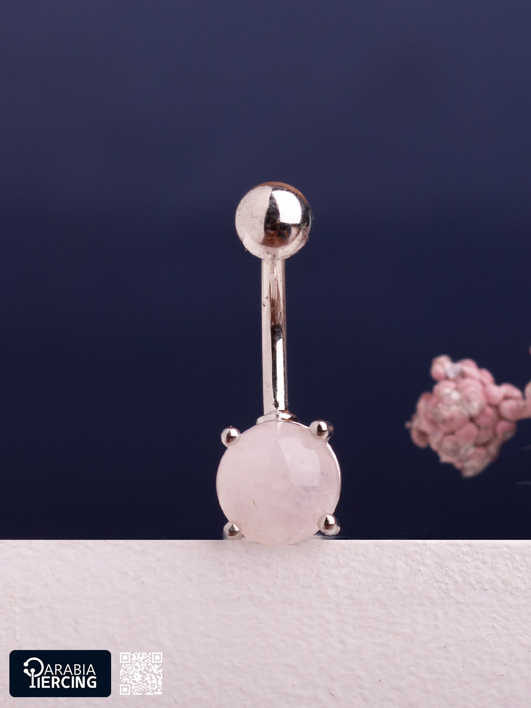 Transparent Stone Belly piercing