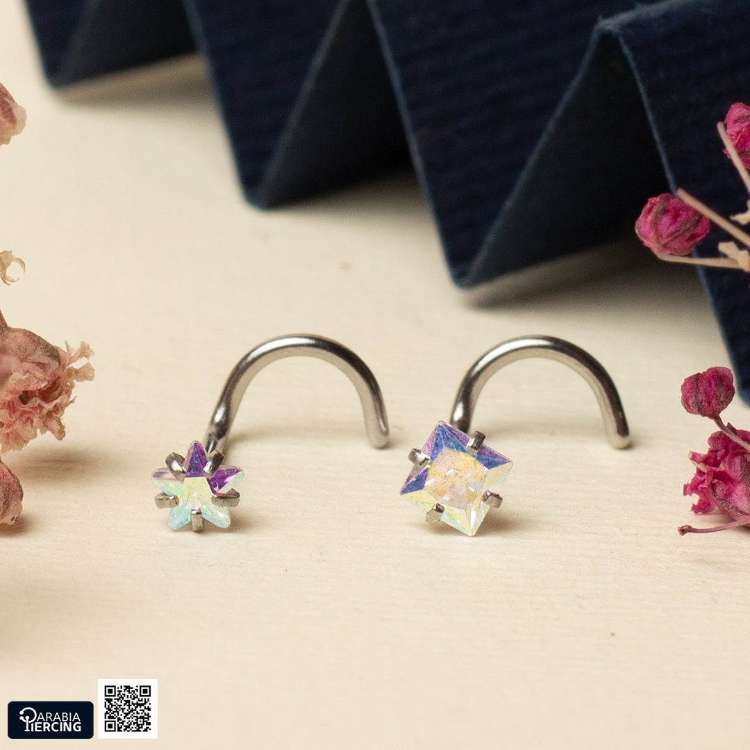 Multicolor Studs U Shape