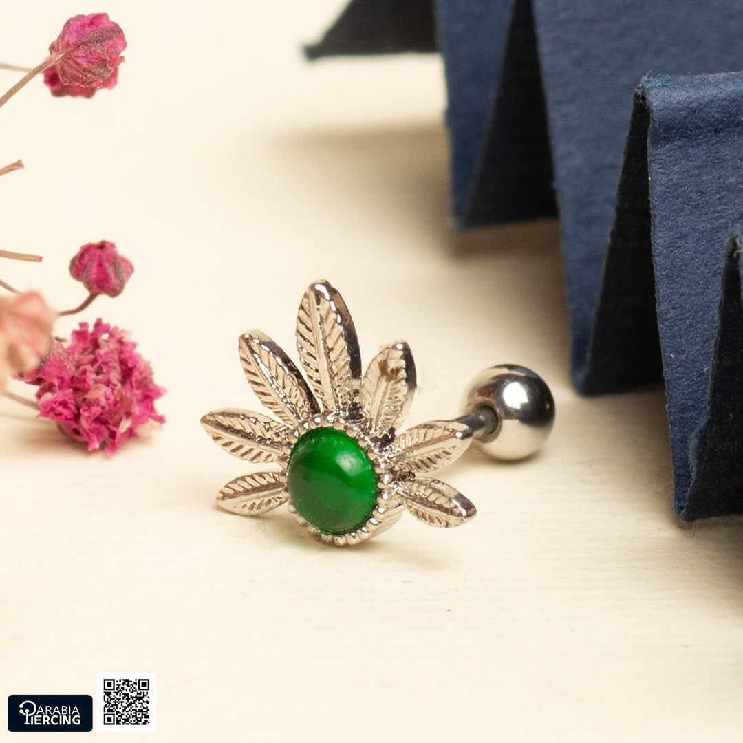 Green Earring Ballback