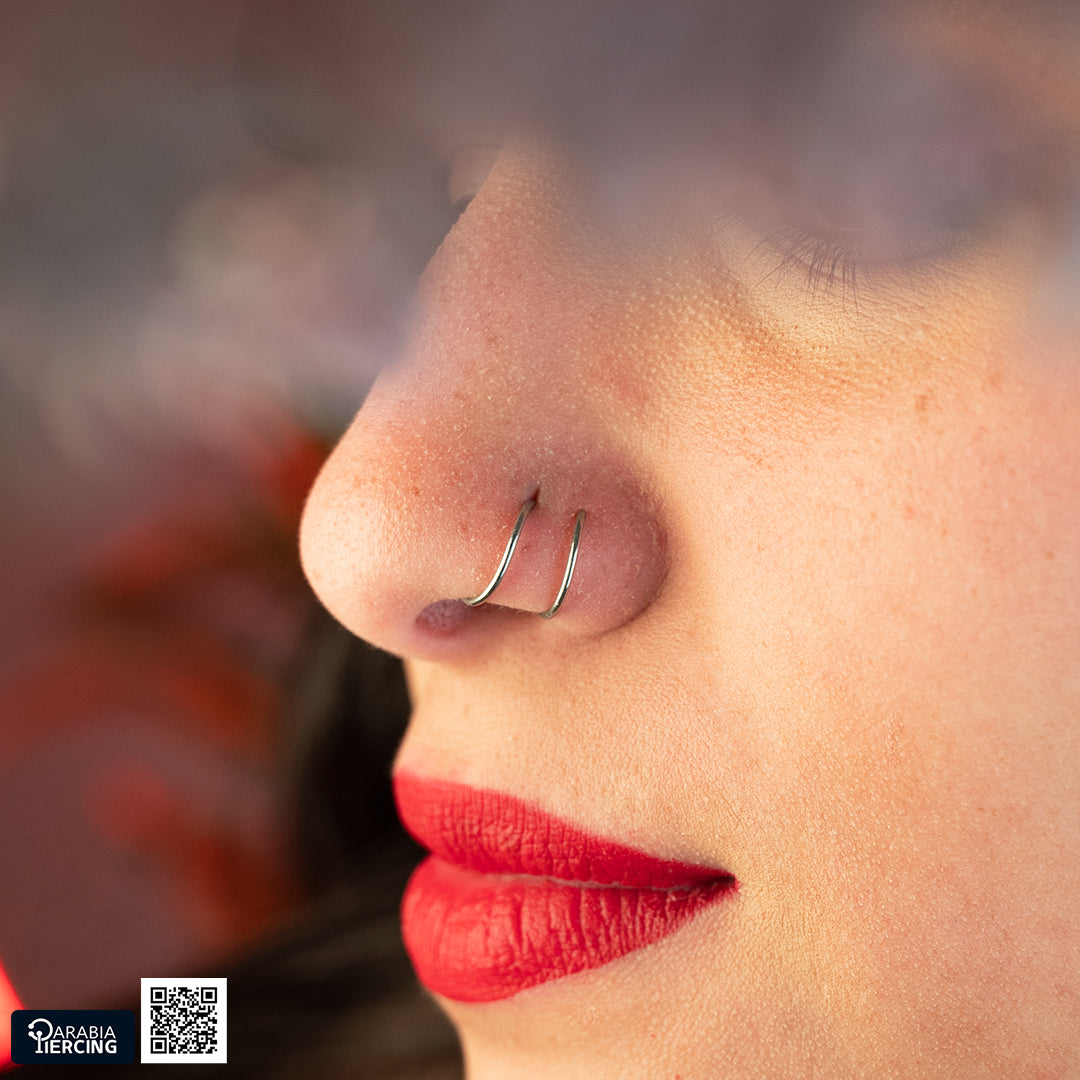 Double Hoop Nose