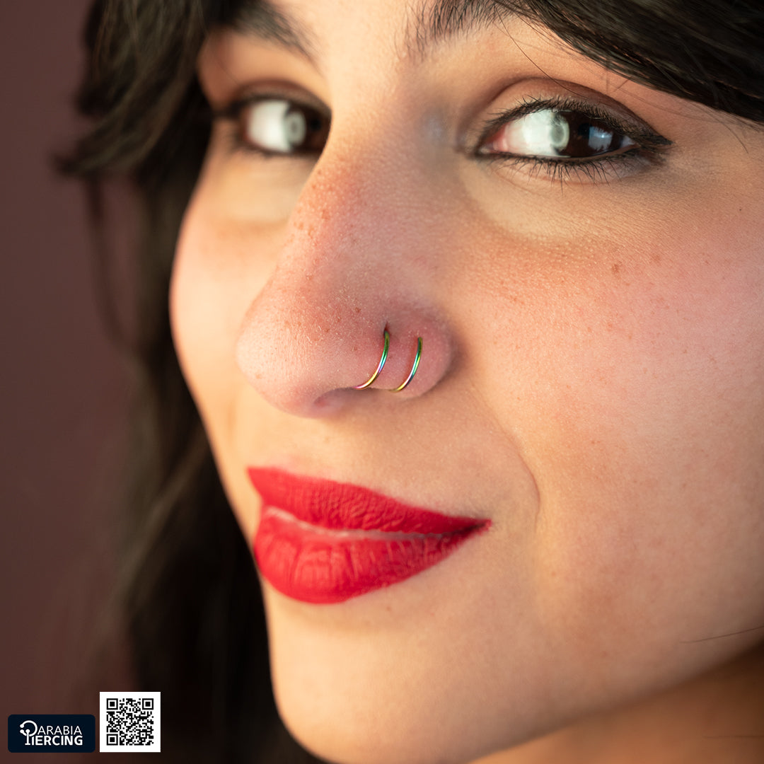 Double Hoop Nose