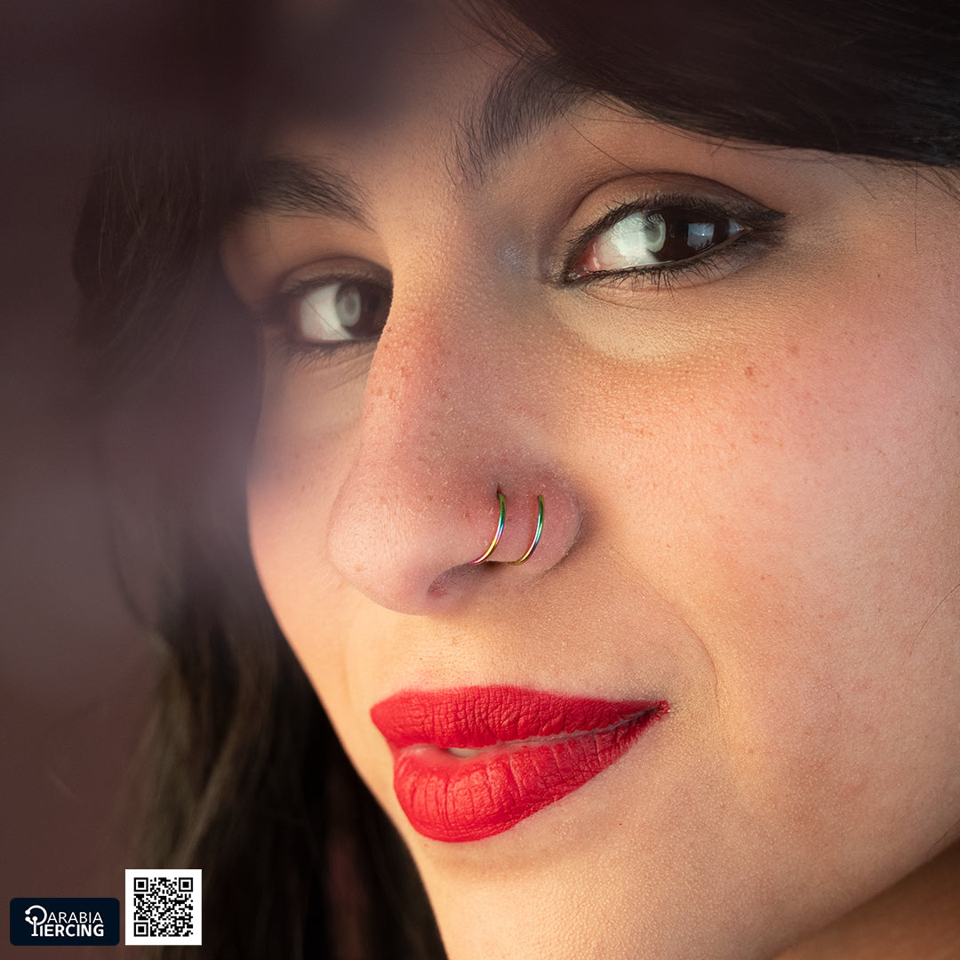 Double Hoop Nose