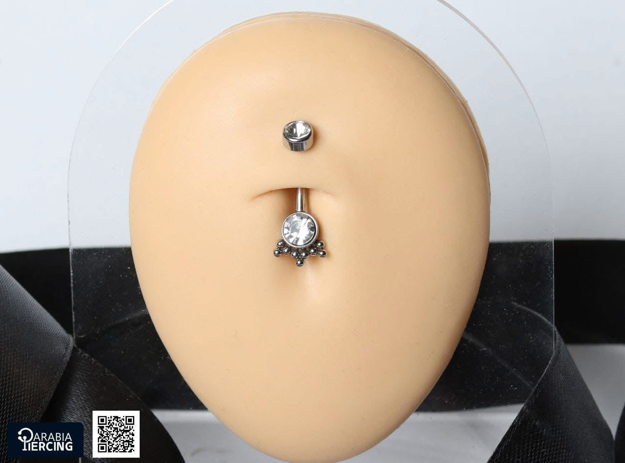 Unique Crystal belly Ring