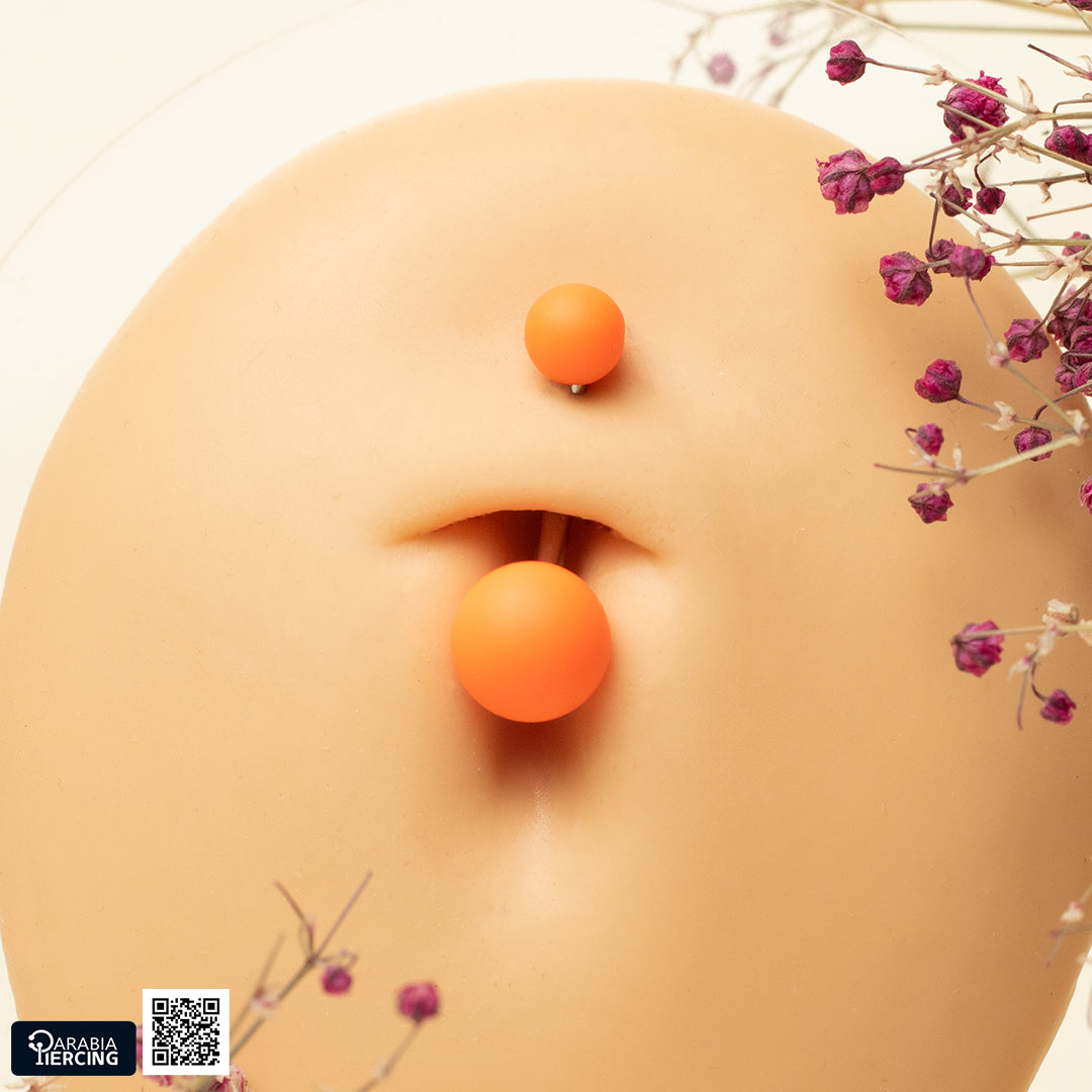 Matte Colorful Belly Piercing