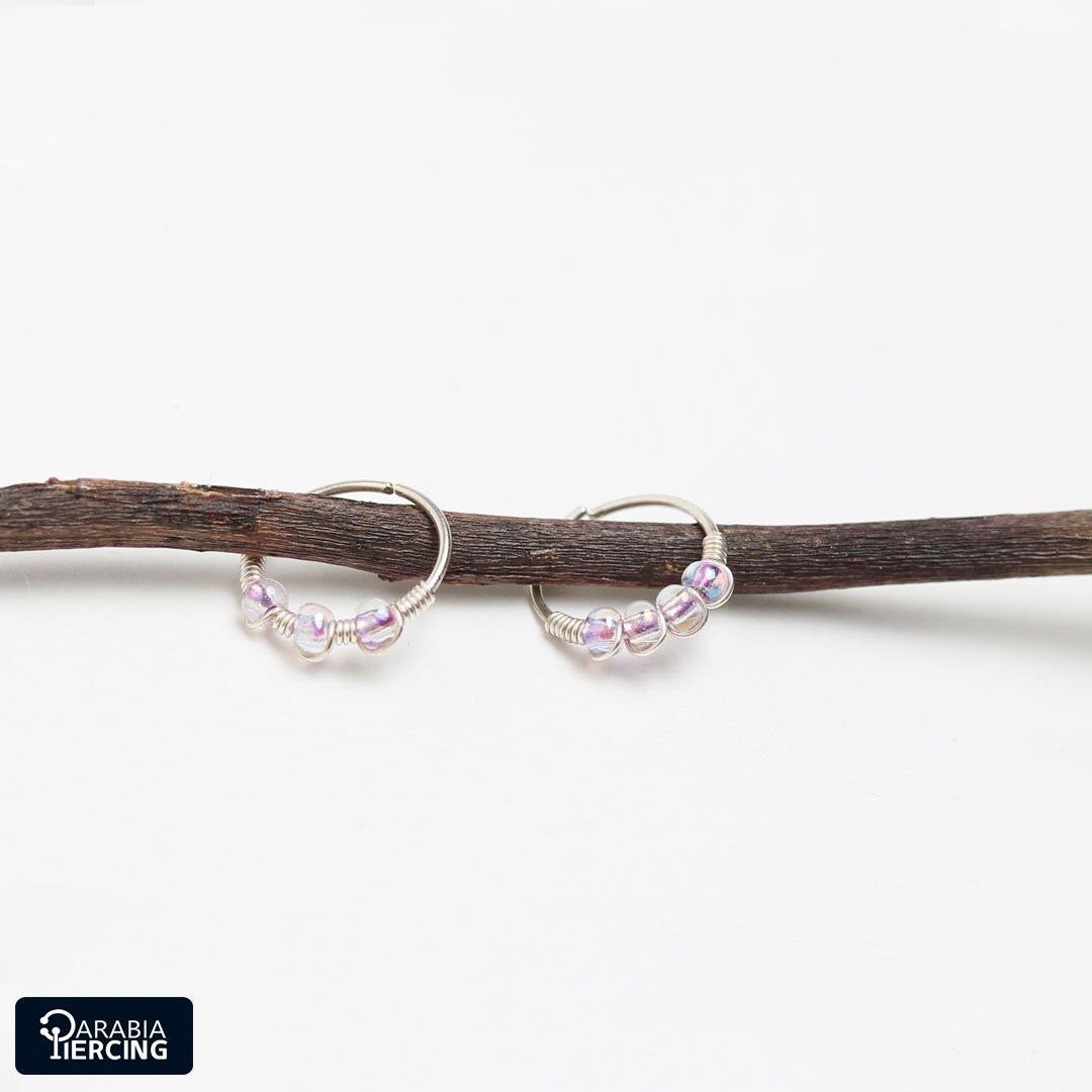 Silver nose hoop