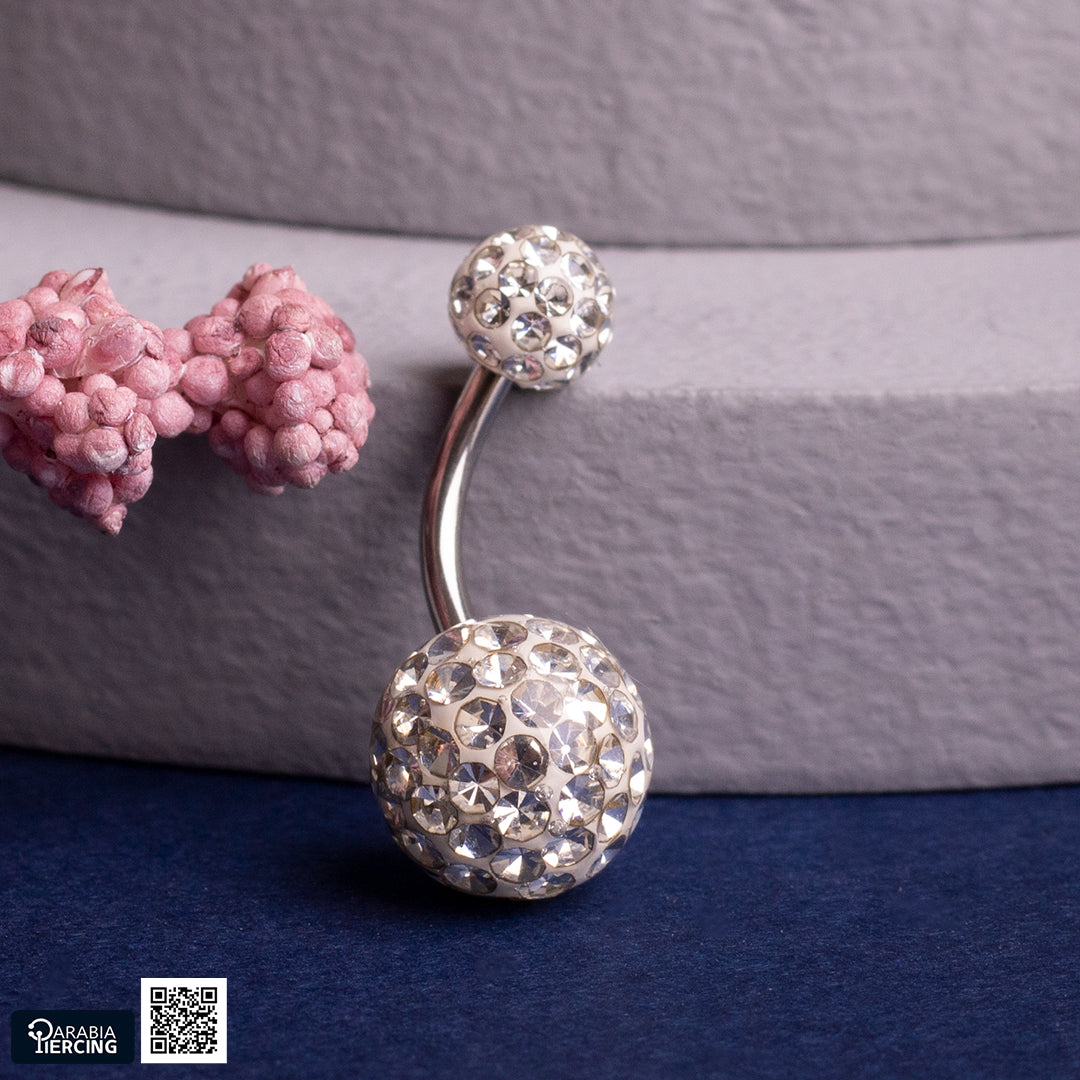 Epoxi Silver Belly Ring