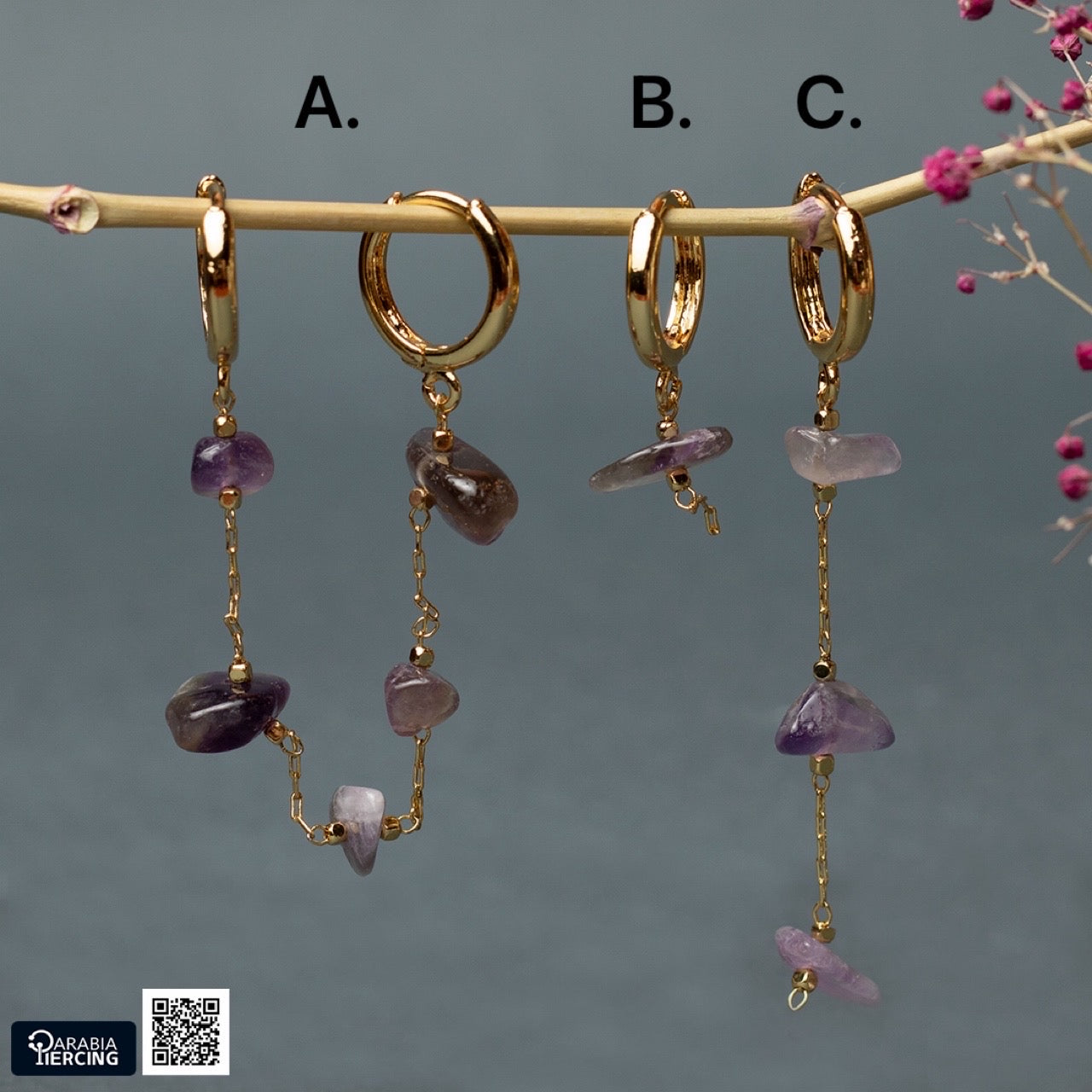 Dangling Purple golden Clicker