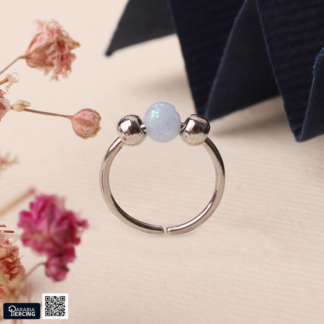 Colorful Beaded Nose Hoop