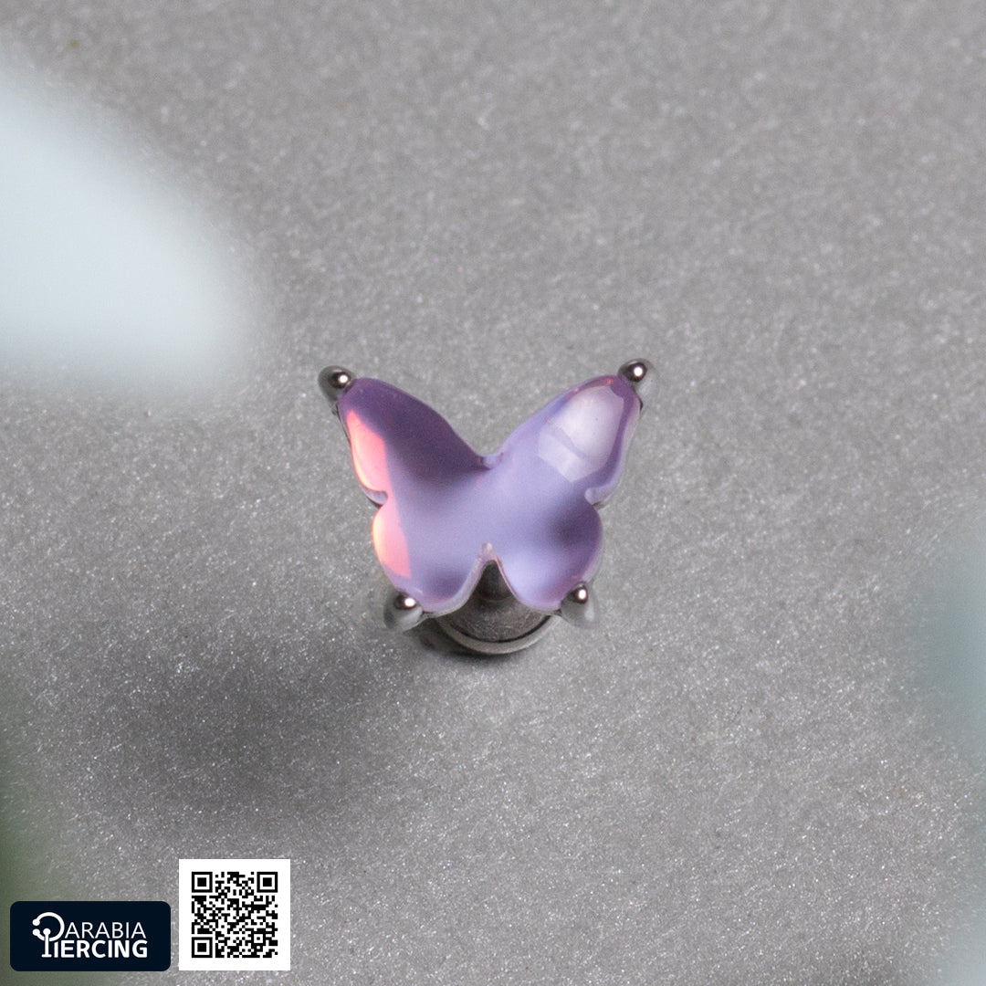 Hologram Butterfly Flatback