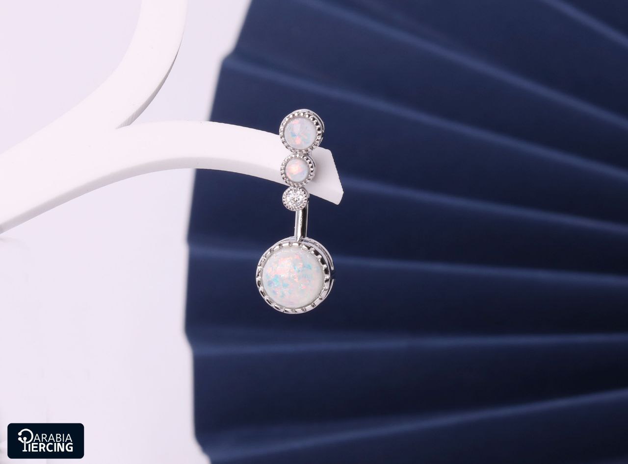 Opal Belly Ring