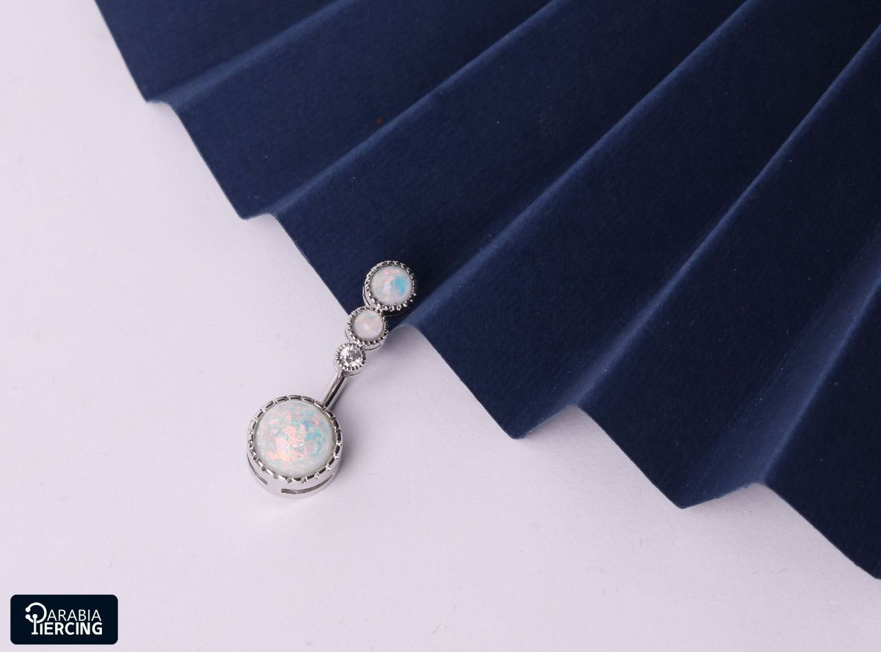 Opal Belly Ring