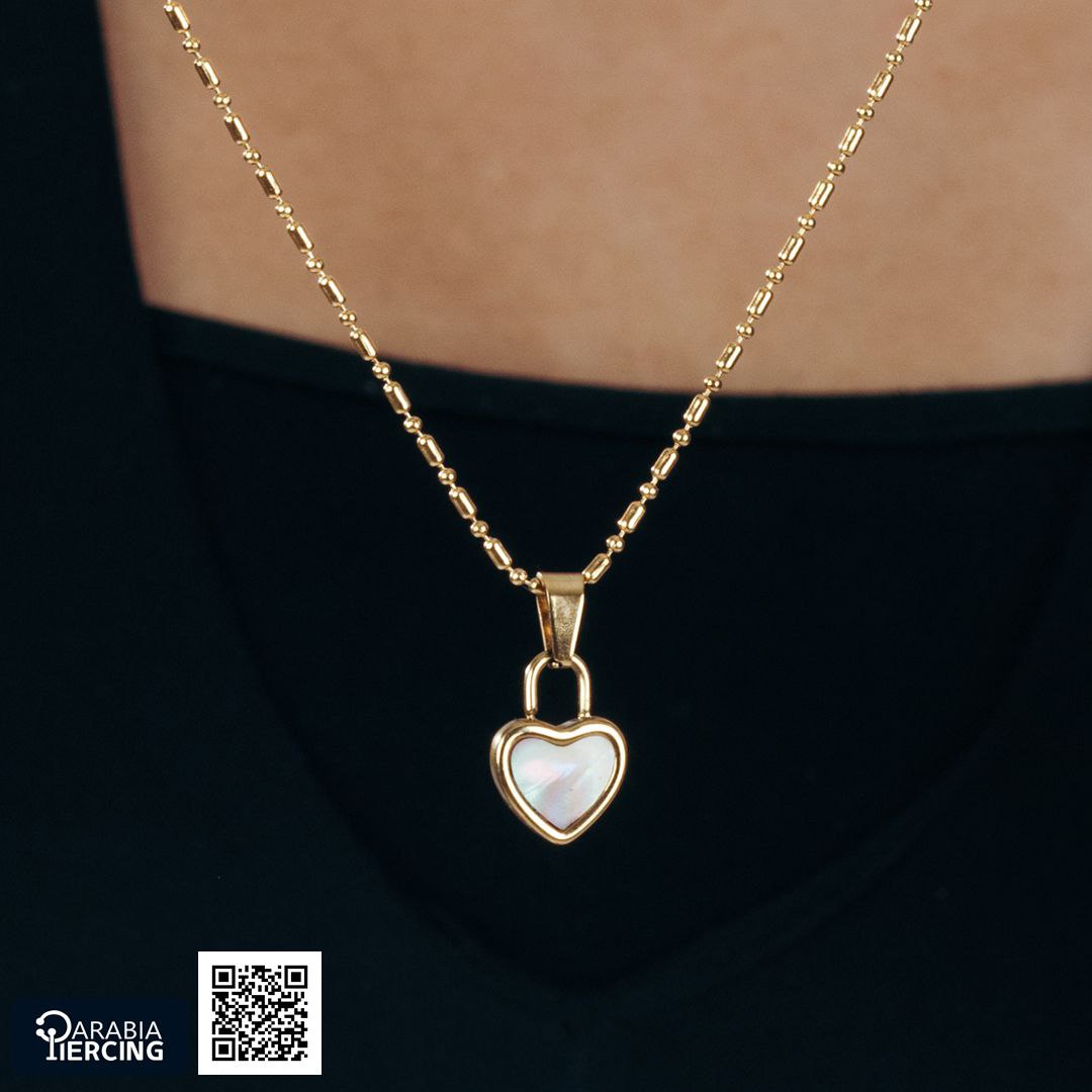 Opal Heart Necklace