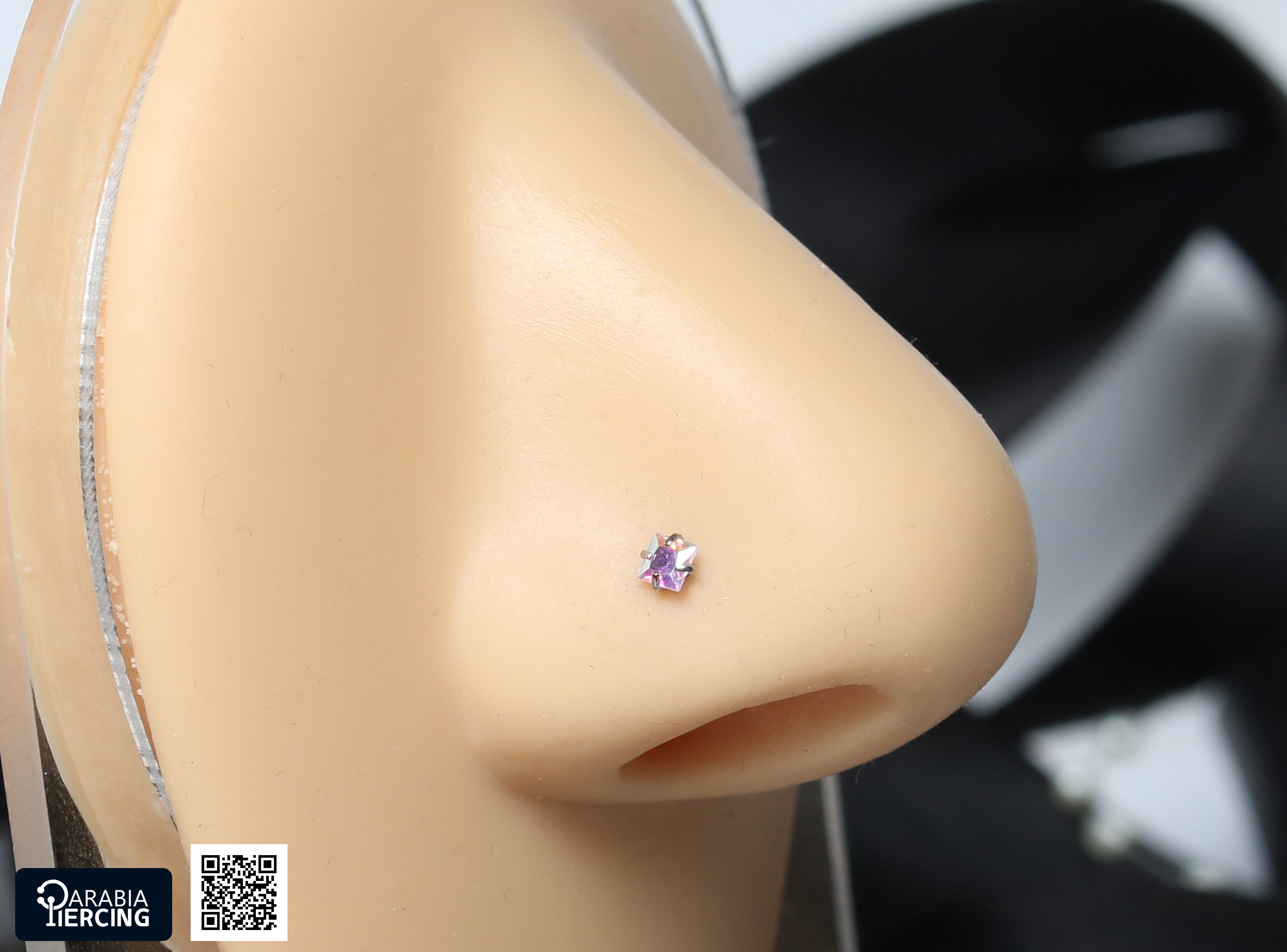 Colorful Square Zirconia L Shape