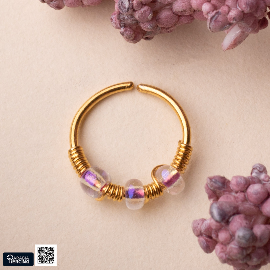 Pinky Gold Nose Hoop