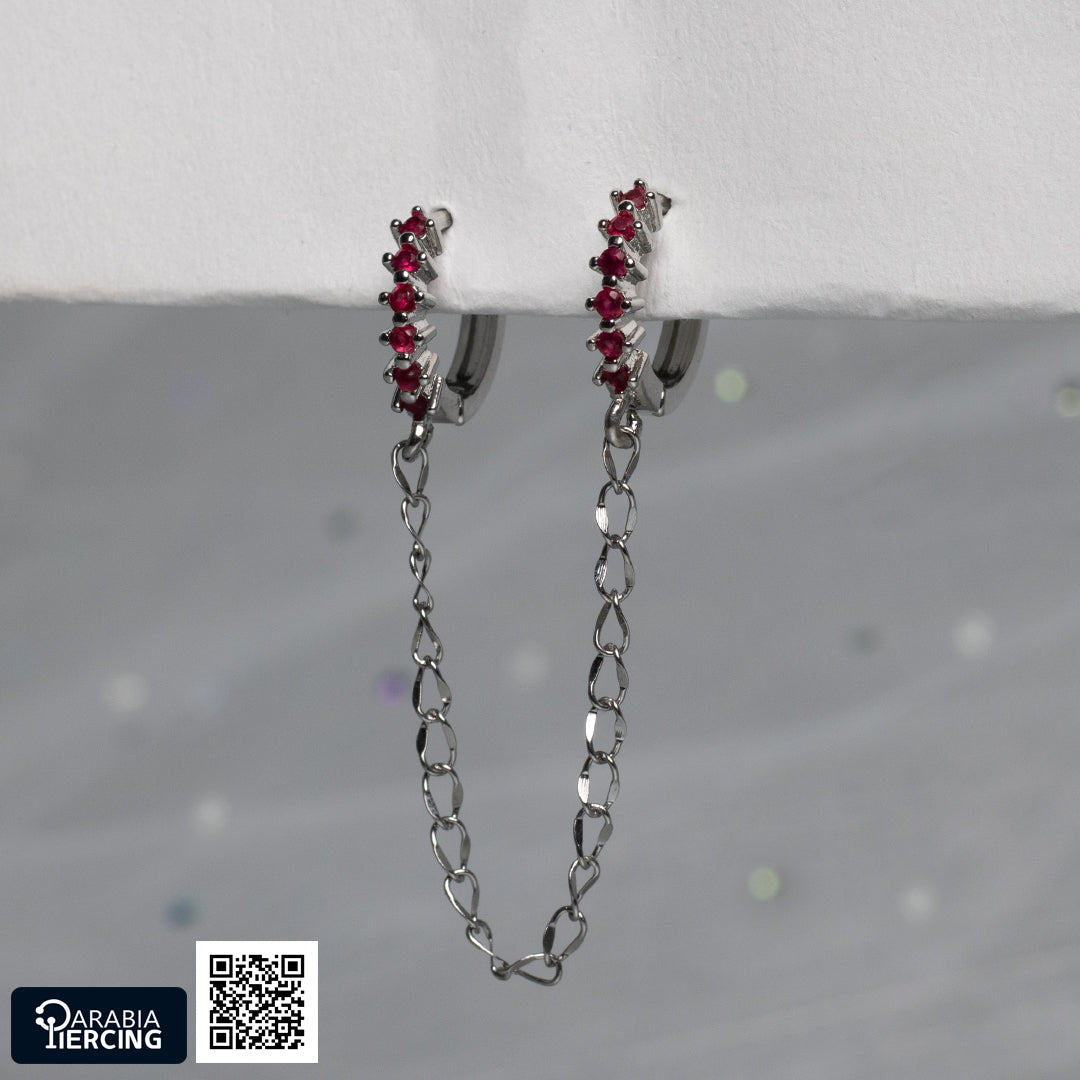 Colorful Connected Earrings