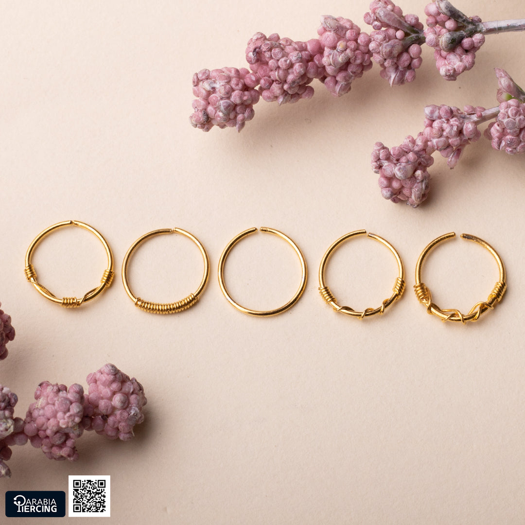 Simple Gold Nose Hoop